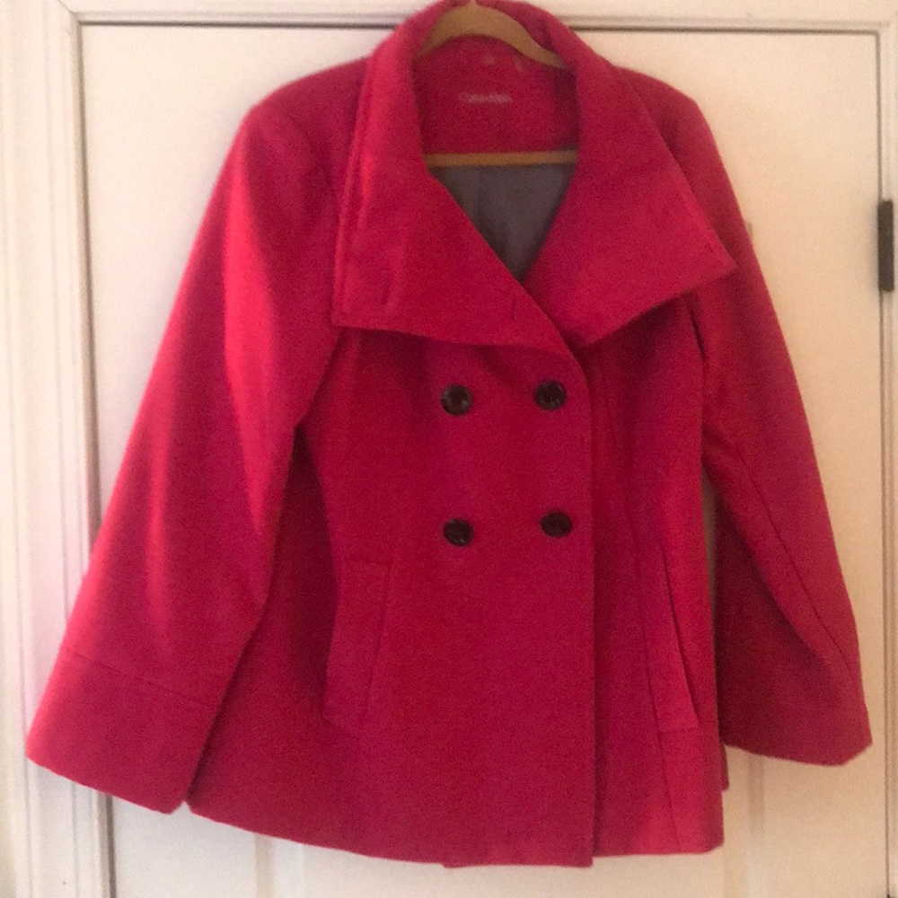 Calvin Cline Pink Pea Coat